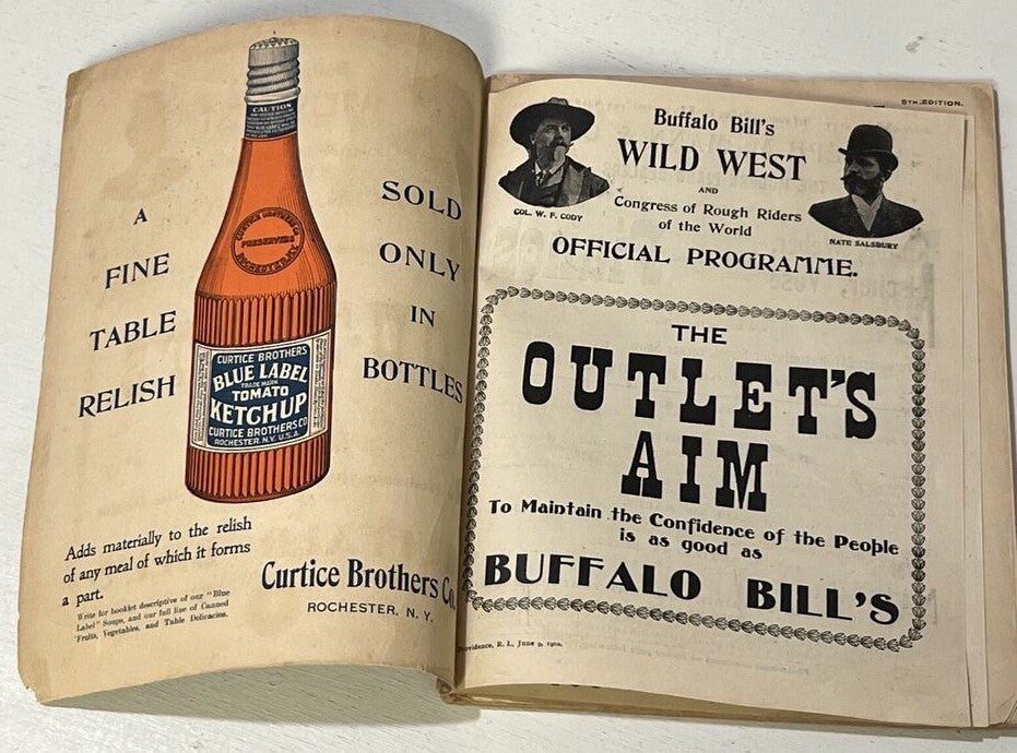 Buffalo Bill's Wild West Official Show Program Rare  B