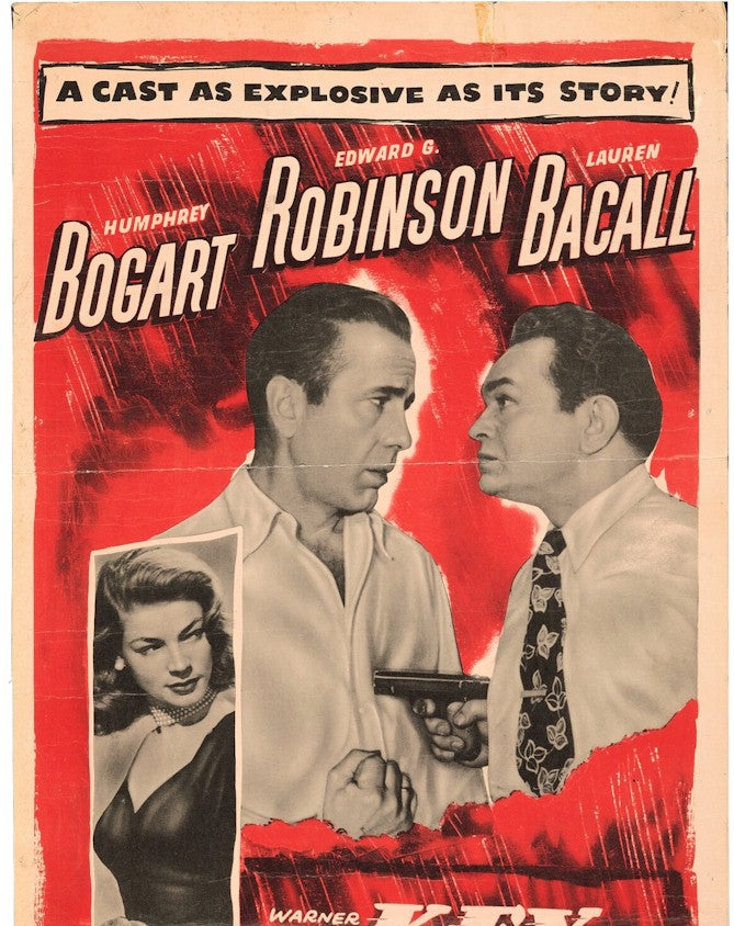 Key Largo Original Vintage Movie Poster Insert Bogart Bacall 2