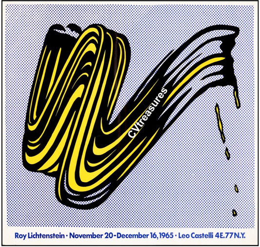 Roy Lichtenstein Vintage Art Exhibition Poster Lithograph