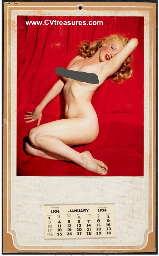 Marilyn Monroe Original 1954 "Golden Dreams" Calendar