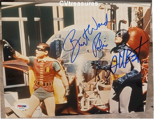 Adam West Burt Ward Autographed Signed "Batman" Photo Psa