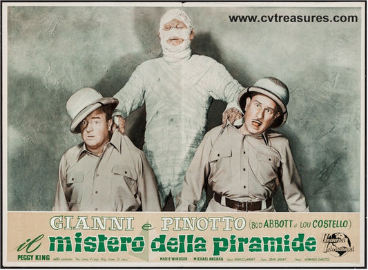 Abbott & Costello Meet the Mummy Vintage Italian Photobusta