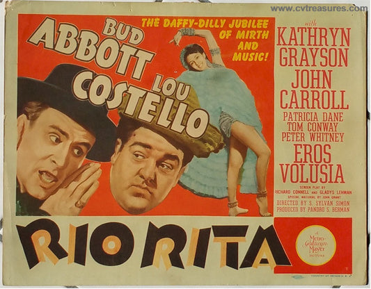 Abbott & Costello Rio Rita - original Title Card - 1942