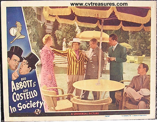 Abbott & Costello In Society - original lobby card - 1944