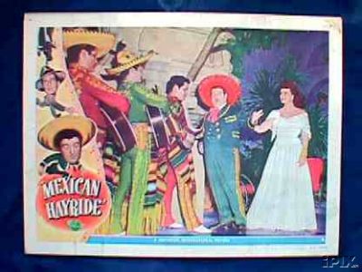 Abbott & Costello Mexican Hayride - original lobby card - 1948