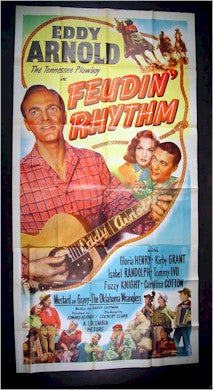 Feudin Rhythm, 1948, Eddy Arnold, Three Sheet