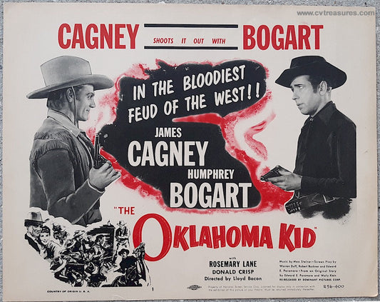 Oklahoma Kid 1939 Humphrey Bogart & James Cagney Title Card 1