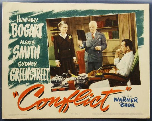 Conflict 1945 Humphrey Bogart Lobby Card 2