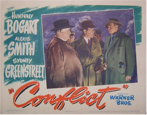 Conflict 1945 Humphrey Bogart Lobby Card 3