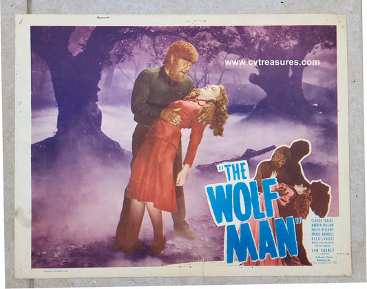 Wolf Man Vintage Horror Lobby Card Movie Poster Lon Chaney Jr