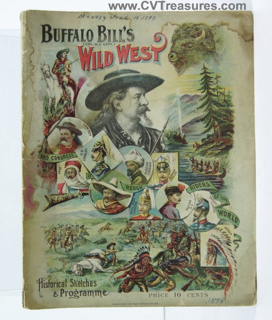 Buffalo Bill's Wild West Official Show Program RARE 1898