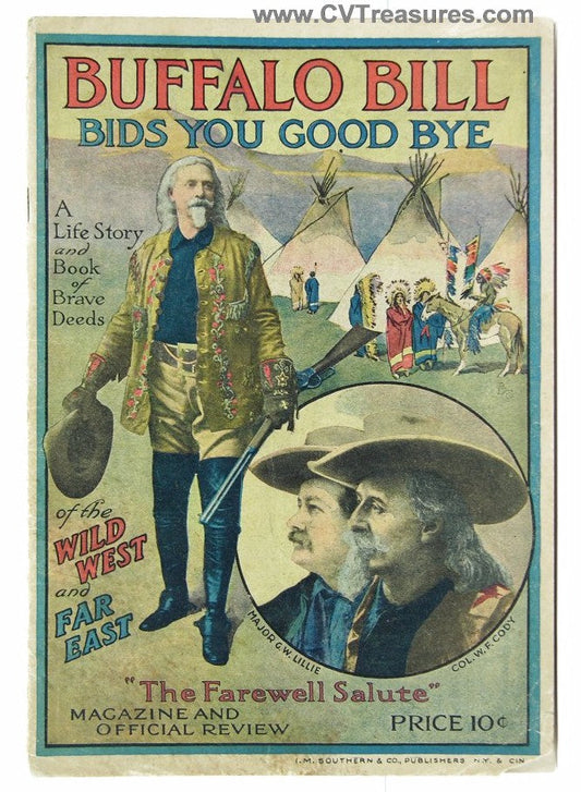 Buffalo Bill's Wild West Official Show Program RARE 1910