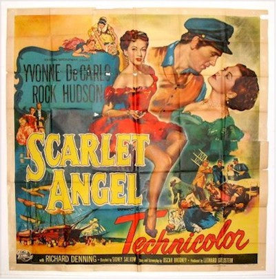 Scarlet Angel, 1952, Yvonne DeCarlo, Six Sheet