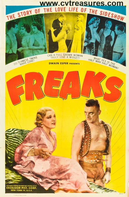 Freaks Vintage Horror One Sheet movie poster