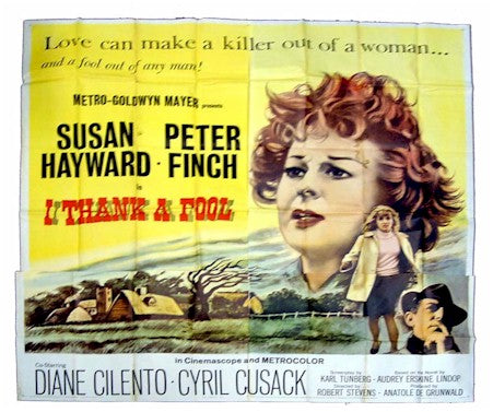 I Thank a Fool, 1962, Susan Hayward, Six Sheet