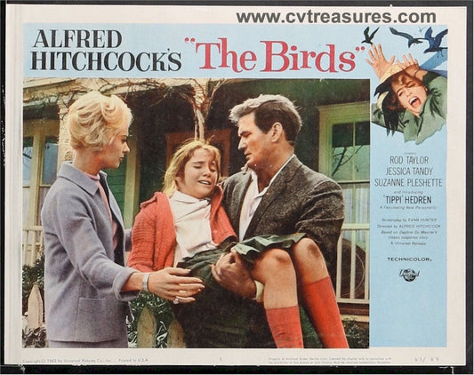 Birds Hitchcock Original Vintage Lobby Card Movie Poster 2
