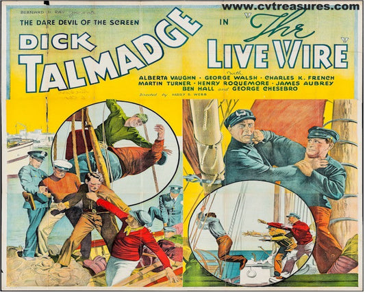Live Wire  Original Vintage Movie Poster Six Sheet