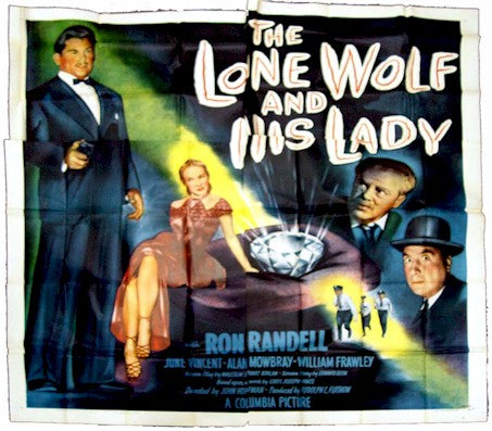 The Lone Wolf and His Lady, 1949, Ron Randell, Six Sheet