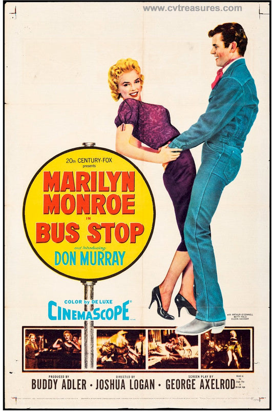 Bus Stop Original Vintage One Sheet Movie Poster Marilyn Monroe 