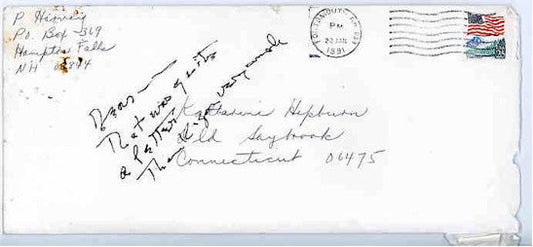 Katharine Hepburn Autograph Handwritten Note on Envelope 1