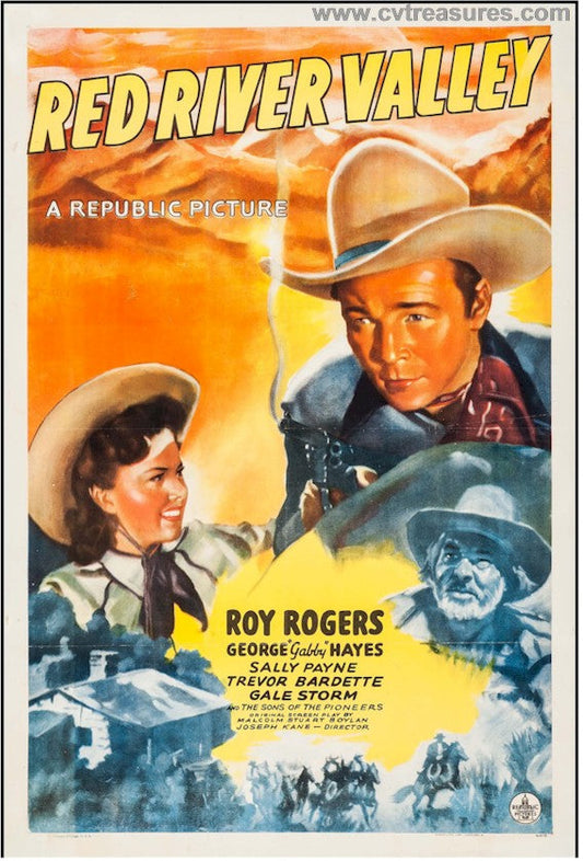 Red River Valley Vintage Western Movie Poster One sht Roy Rogers