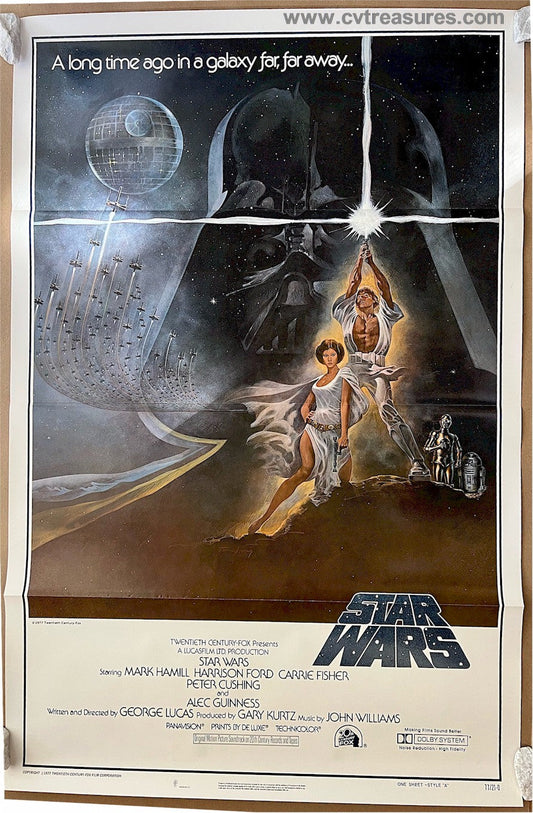 Star Wars Rare UNUSED First Print Movie Poster One Sheet