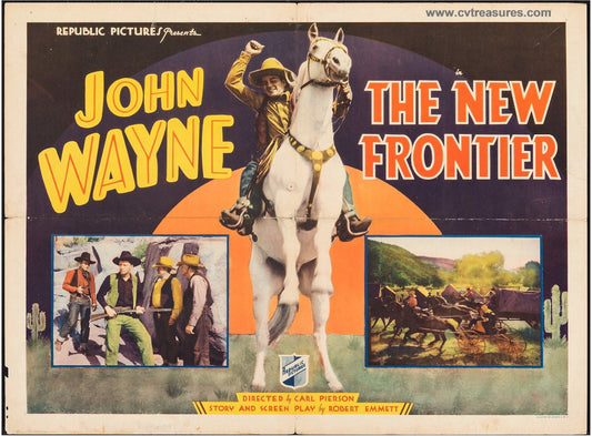 New Frontier Original Vintage Western Movie Poster John Wayne