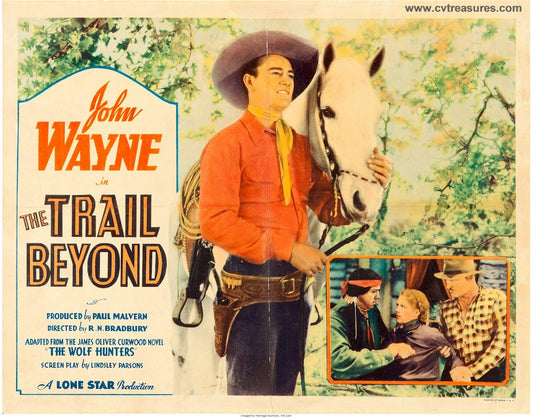 Trail Beyond Vintage Western Movie Poster Half Sheet John Wayne