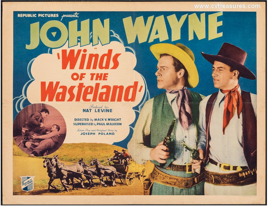 Winds of the Wasteland Vintage Western Movie Poster John Wayne