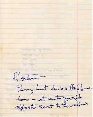 Katharine Hepburn Autograph Handwritten Notes on Page 2