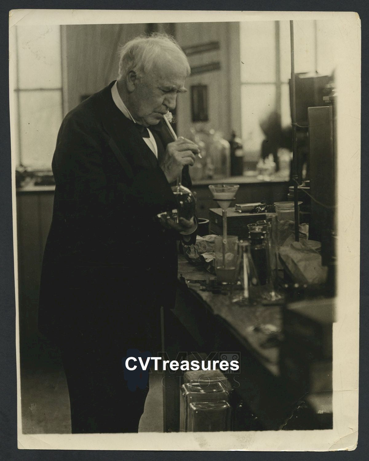 Thomas Edison Original Vintage Historical TYPE I Photo