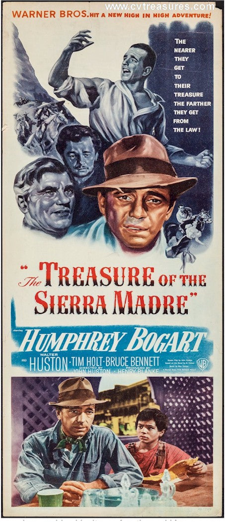 Treasure of the Sierra Madre Vintage Insert Humphrey Bogart