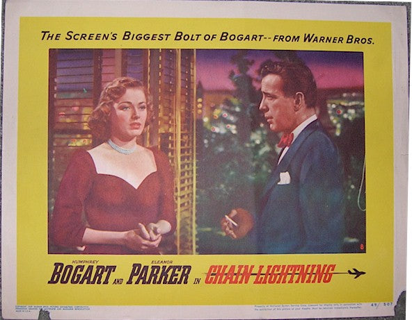 Chain Lightning, Humphrey Bogart 1949 Original Vintage lobby