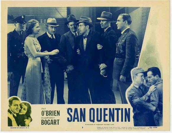 San Quentin Humphrey Bogart 1937 lobby card