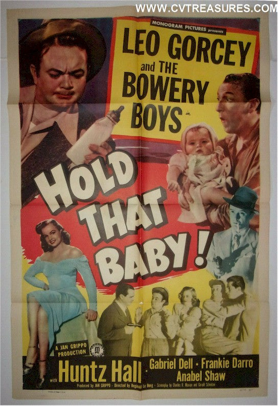 Hold That Baby Original Vintage Movie Poster Bowery Boys Gorcey