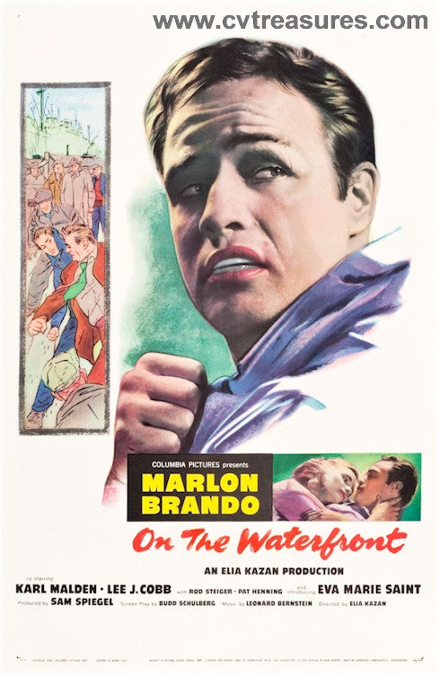 On the Waterfront Original Vintage Movie Poster One Sheet