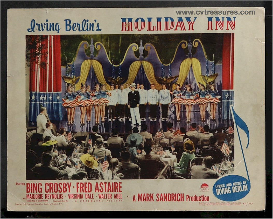 Holiday Inn Original Vintage Lobby Card Movie Poster Crosby 5