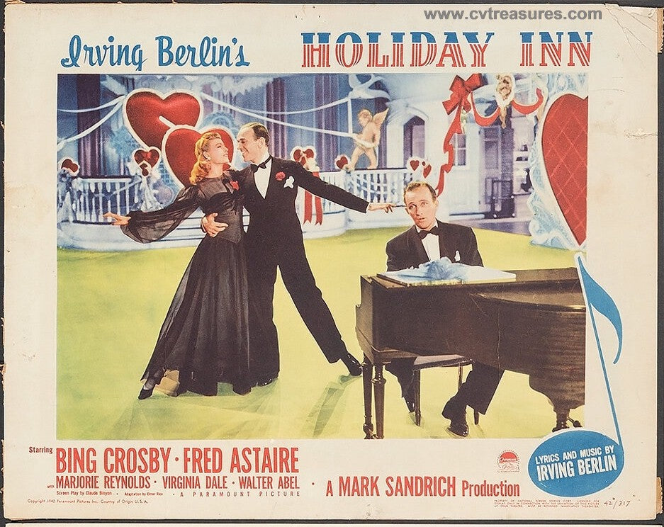 Holiday Inn Original Vintage Lobby Card Movie Poster Crosby 1