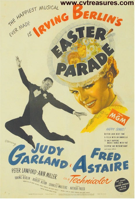Easter Parade Vintage Movie Poster Fred Astaire Judy Garland