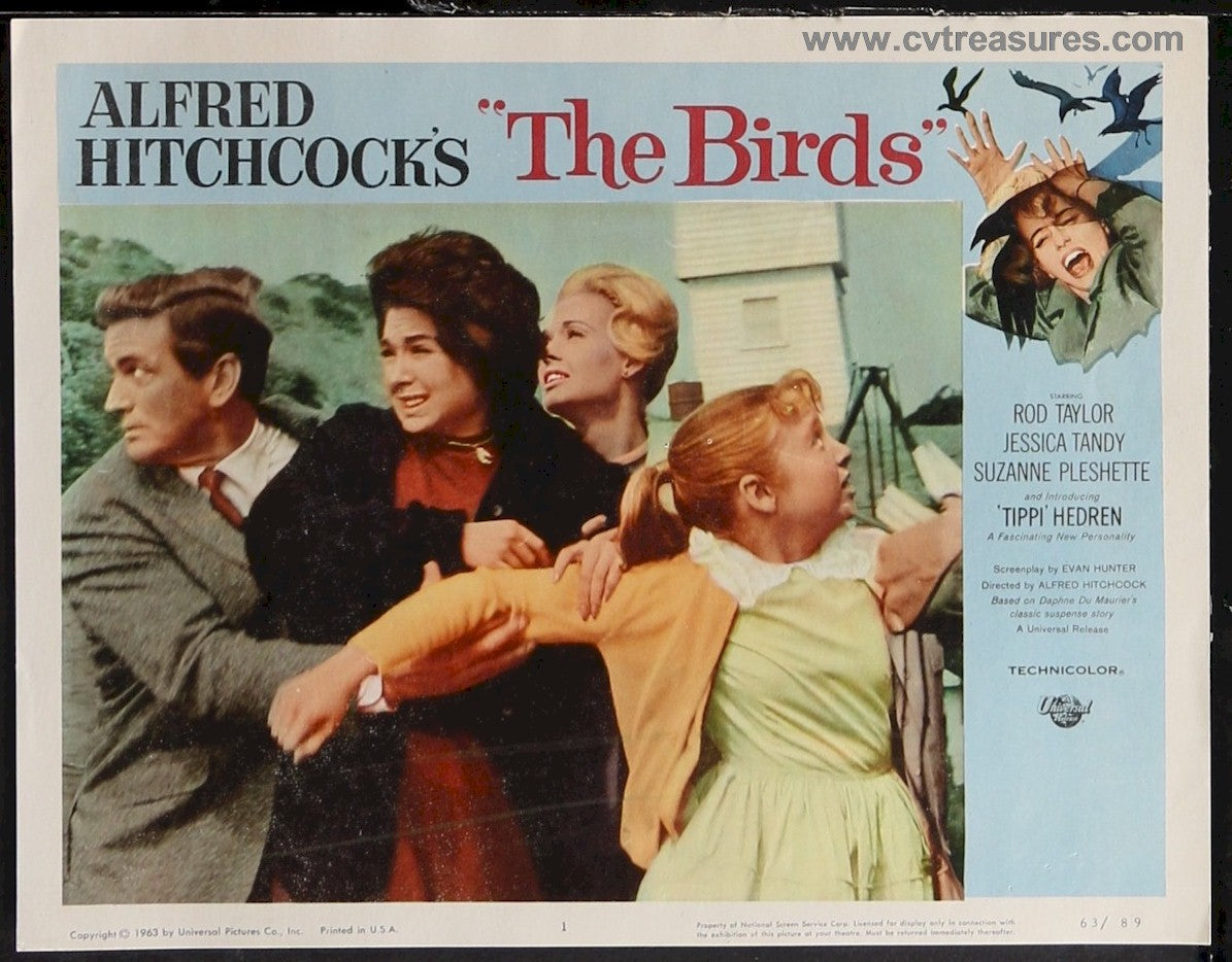 Birds Hitchcock Original Vintage Lobby Card Movie Poster 5