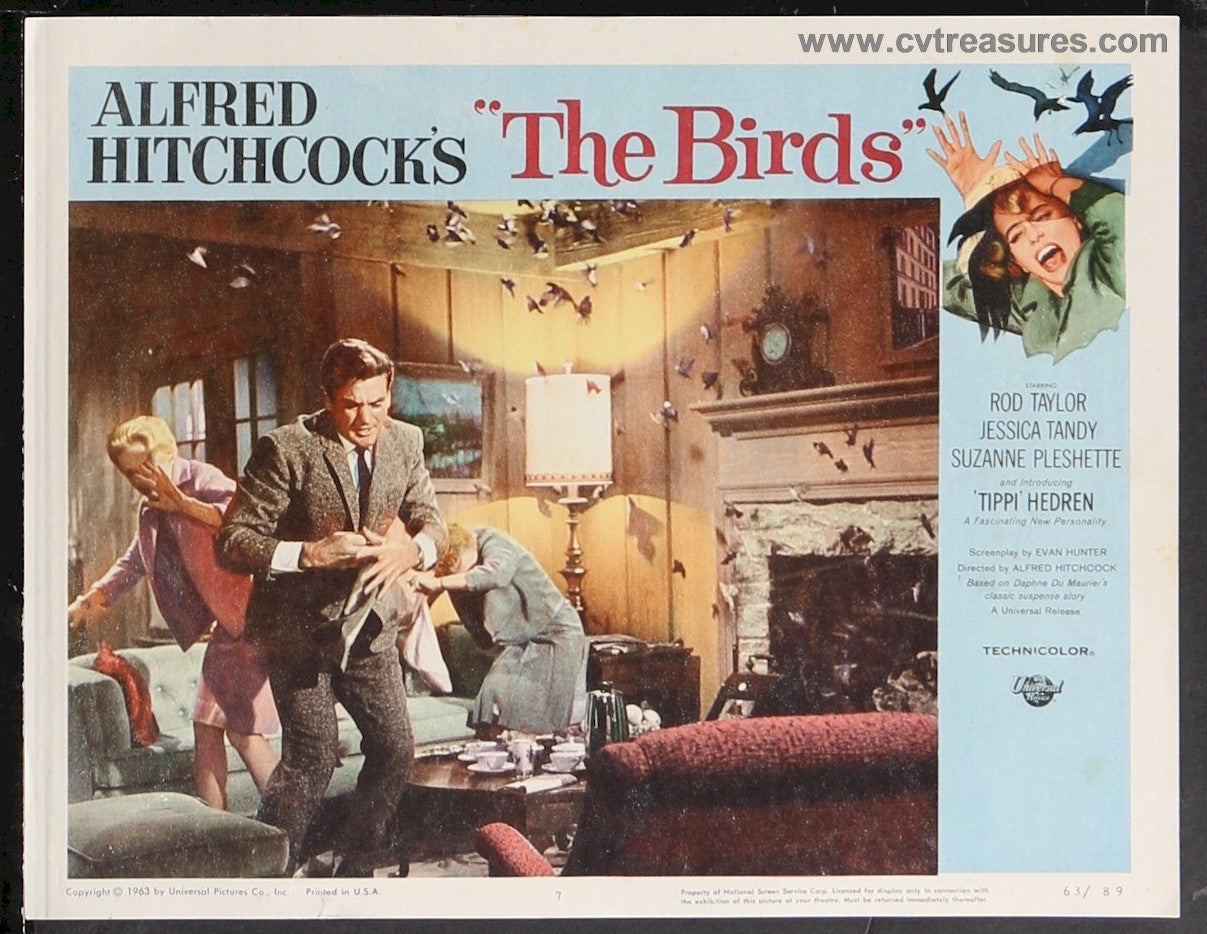 Birds Hitchcock Original Vintage Lobby Card Movie Poster 3