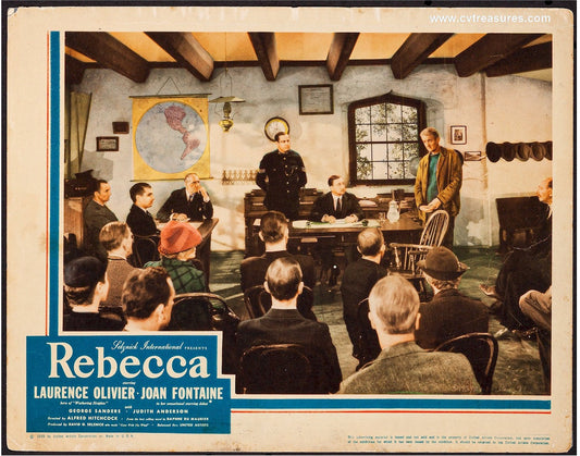 Rebecca, 1940 Original Vintage Movie Poster Lobby Card 2 Hitchcock
