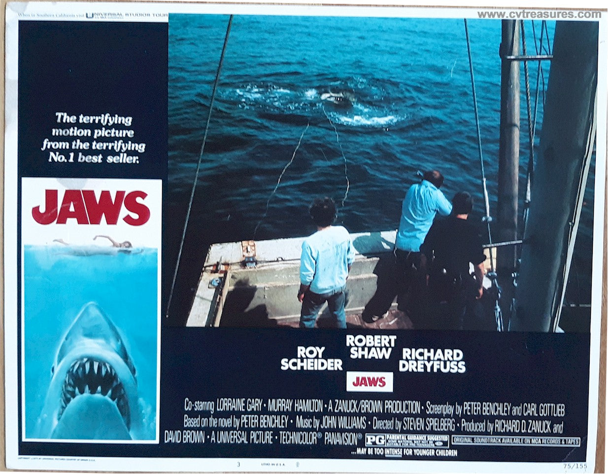 Jaws Original Vintage Movie Poster Lobby Card 1975 6