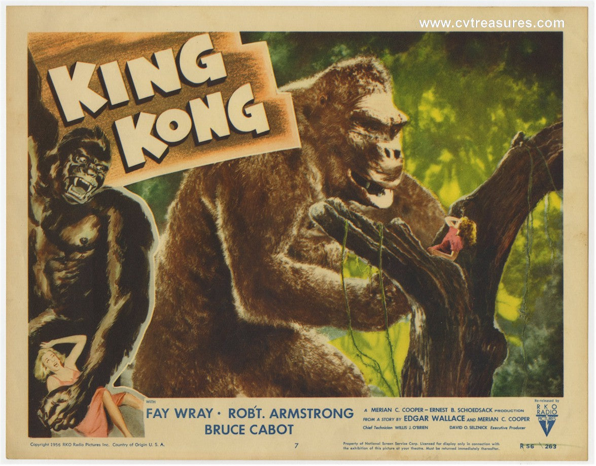 King Kong Original Vintage Lobby Card Movie Poster close up 56