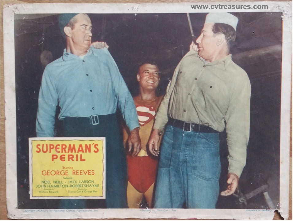 Superman's Peril George Reeves, lobby card, 1954