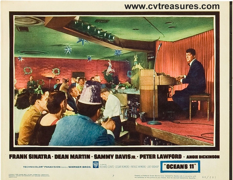Oceans 11 Lobby Card movie poster Dean Martin close up 1960