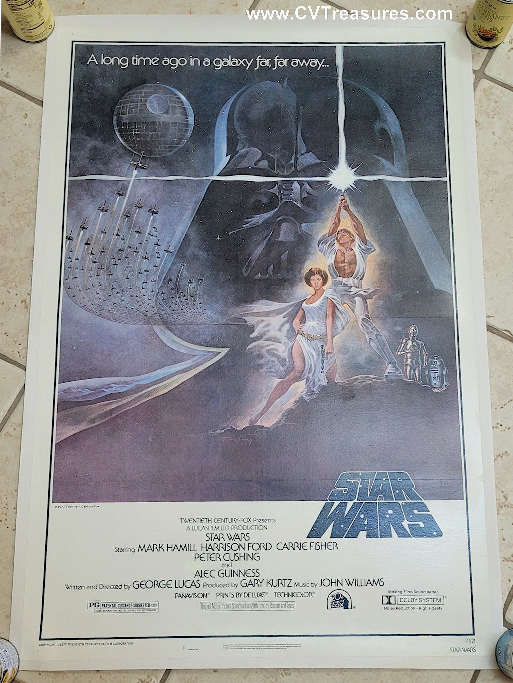 Star Wars Original Vintage Star Wars Movie Poster 1977 4th linen
